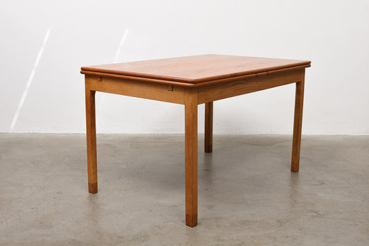 Teak + oak dining table by Børge Mogensen