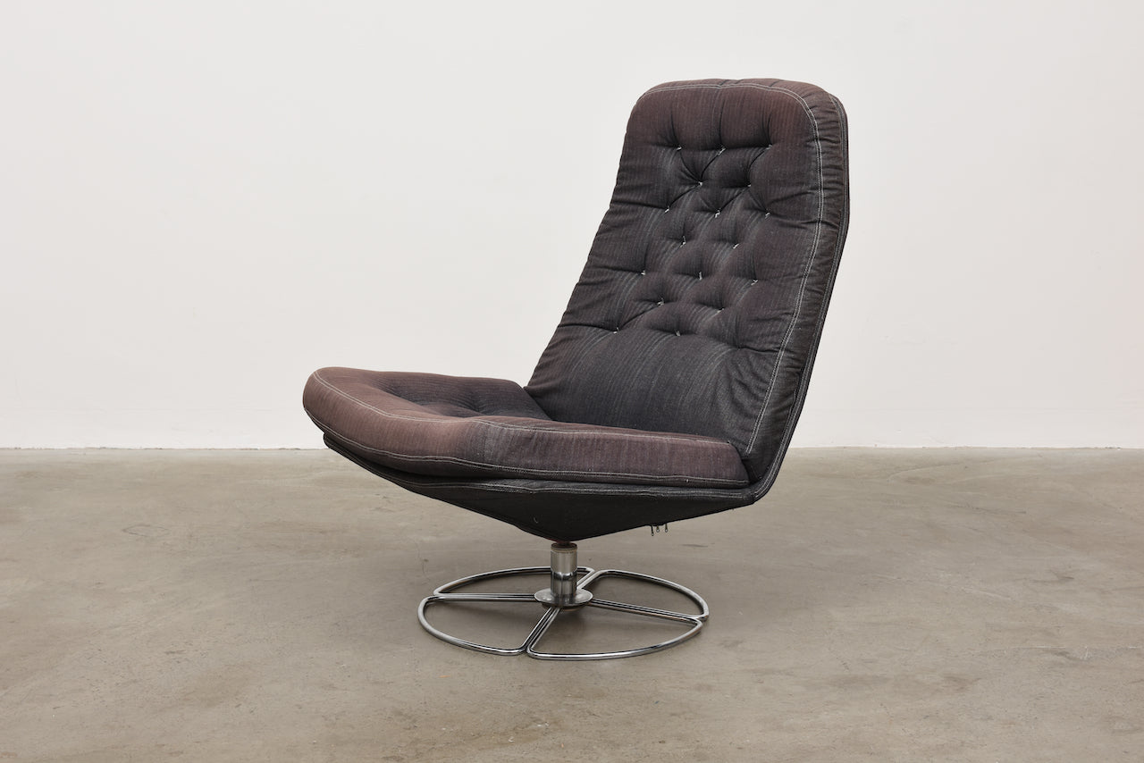 1970s Swedish swivel chair