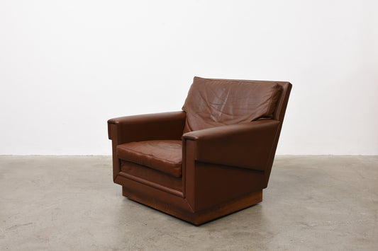 Two available: 1970s Danish leather loungers