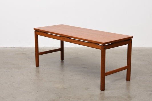 Teak coffee table/bench by HMB Möbler
