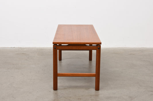 Teak coffee table/bench by HMB Möbler