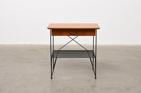 Teak bedside table by Nils Strinning