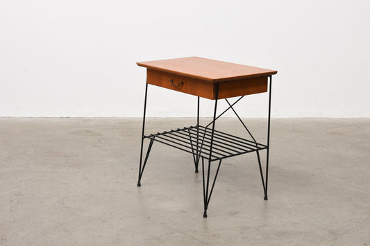 Teak bedside table by Nils Strinning