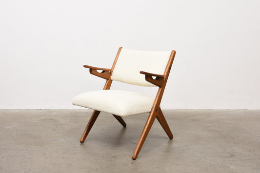 Teak + oak occasional chair by Arne Hovmand-Olsen