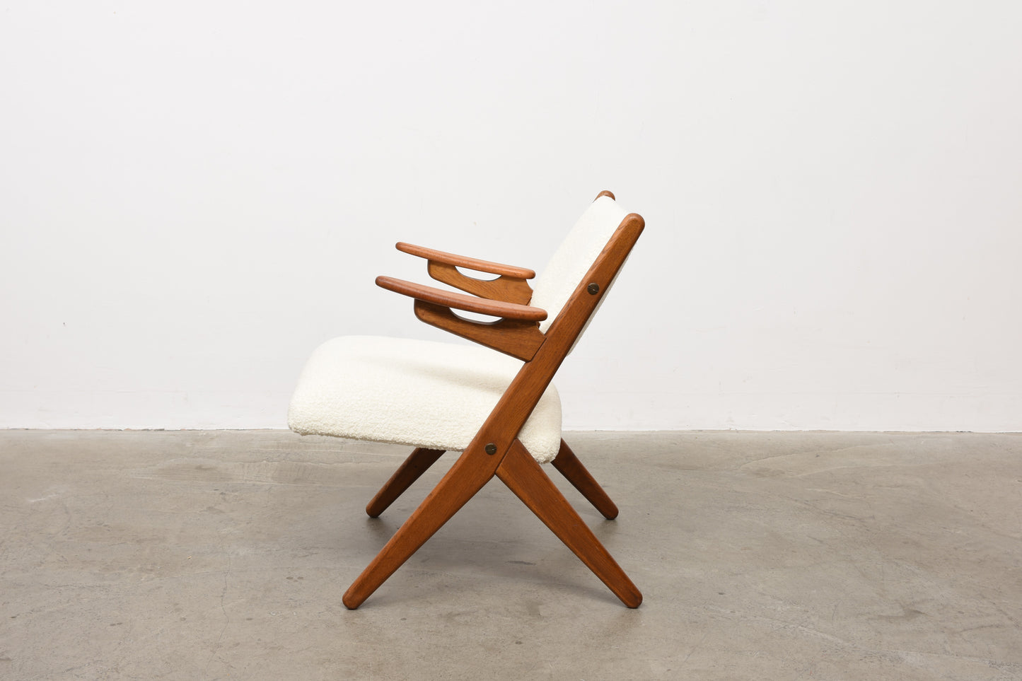 Teak + oak occasional chair by Arne Hovmand-Olsen