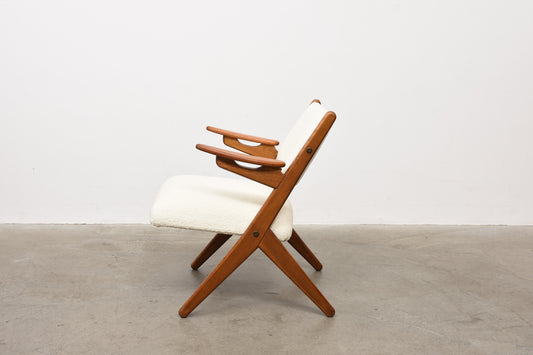 Teak + oak occasional chair by Arne Hovmand-Olsen