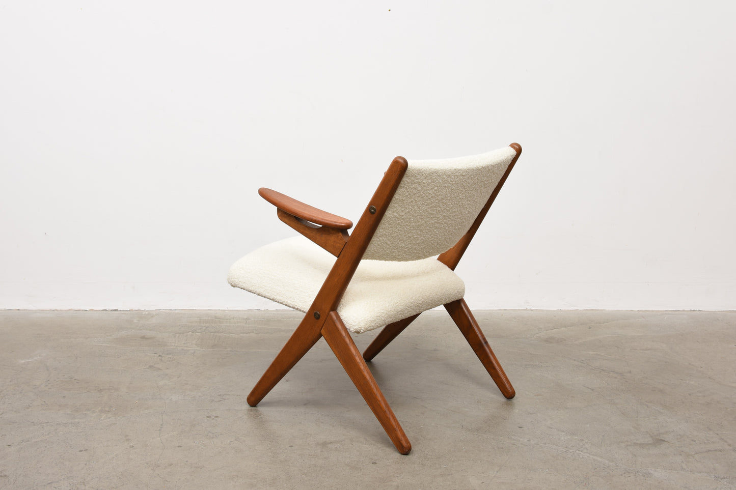 Teak + oak occasional chair by Arne Hovmand-Olsen