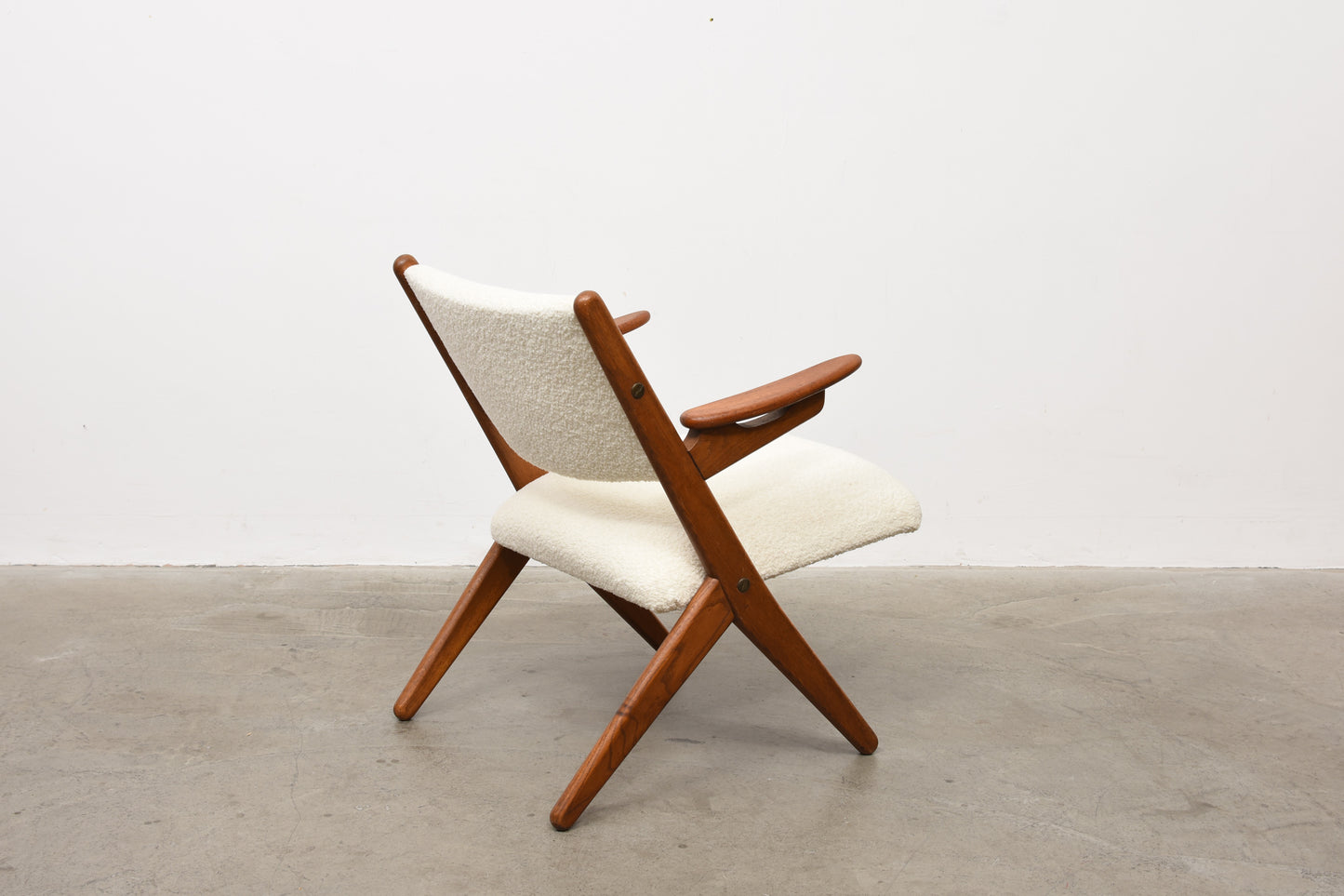 Teak + oak occasional chair by Arne Hovmand-Olsen