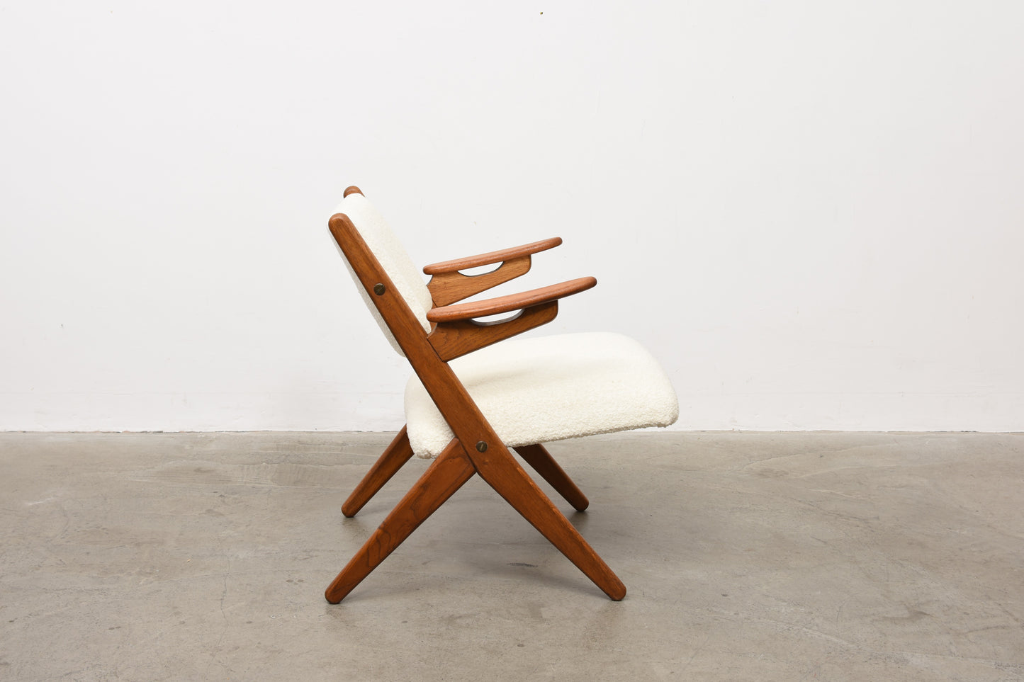 Teak + oak occasional chair by Arne Hovmand-Olsen
