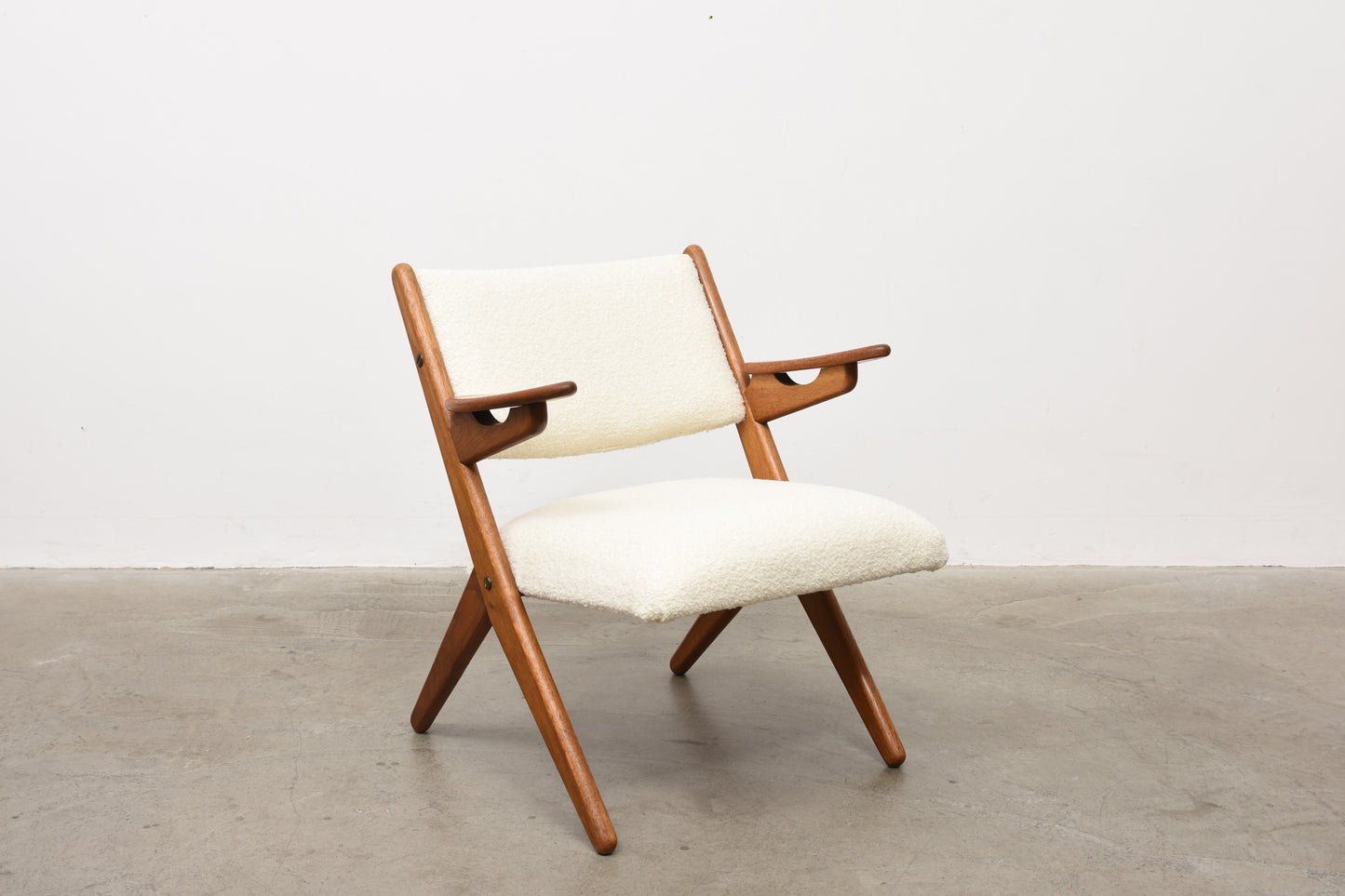 Teak + oak occasional chair by Arne Hovmand-Olsen