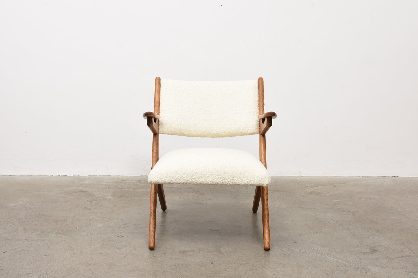 Teak + oak occasional chair by Arne Hovmand-Olsen