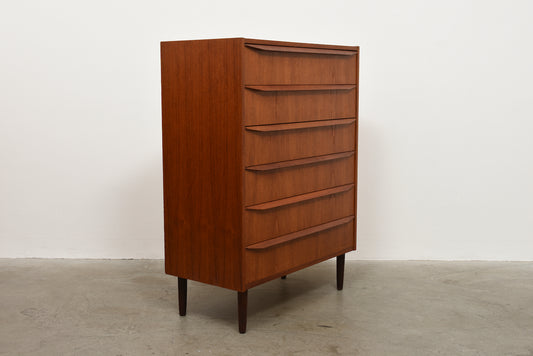 Teak chest of drawers with lipped handles no. 2