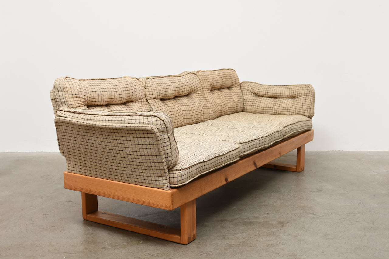 1970s Swedish pine sofa