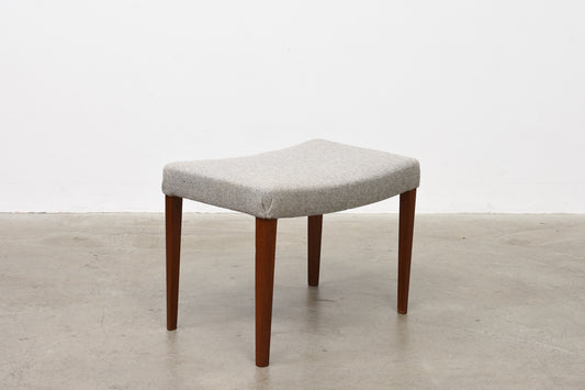 1950s wool + beech foot stool