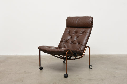 1970s reclining lounger + foot stool