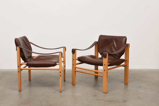 One available: 1980s safari chairs by Skipper Møbler