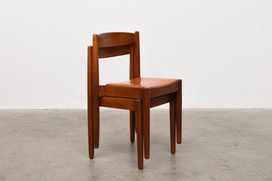 One available: Stacking chairs by E.K. Augustsson