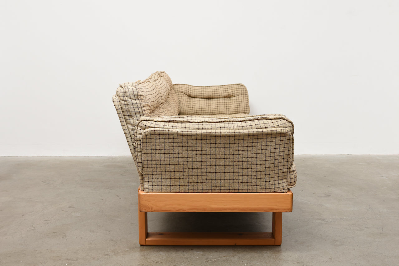 1970s Swedish pine sofa