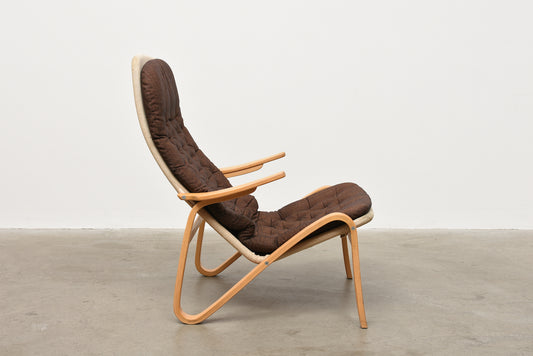 1970s 'Metro' lounger by Sam Larsson - Metallic Brown
