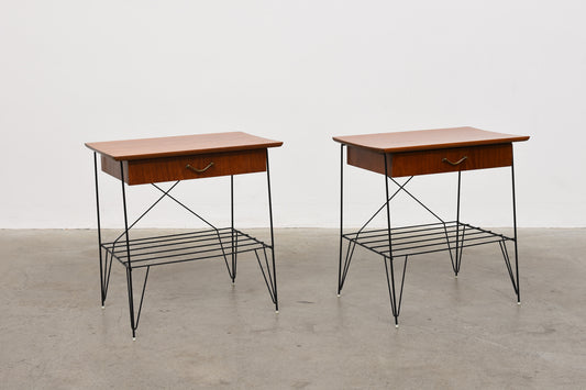 1950s bedside tables by Nils Strinning