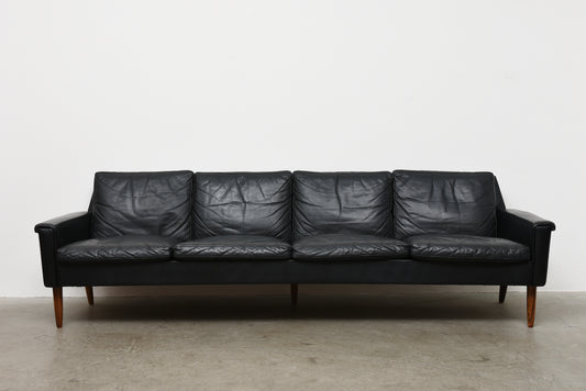 1960s four seat sofa on rosewood legs