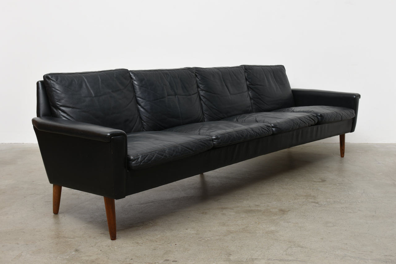 1960s four seat sofa on rosewood legs