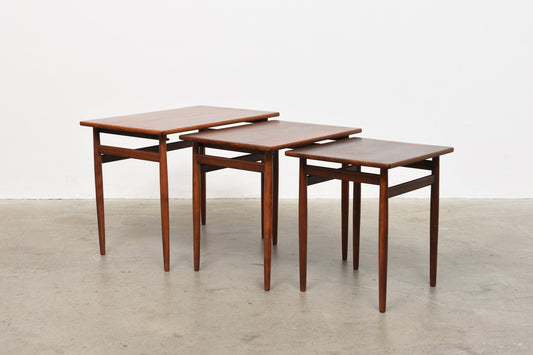 1960s rosewood nest of tables