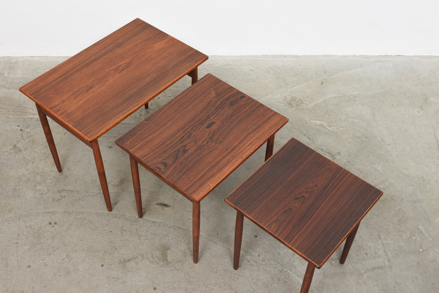 1960s rosewood nest of tables