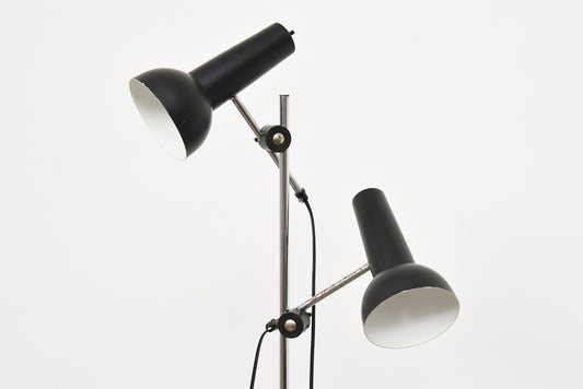 1960s twin-headed floor lamp by Jo Hammerborg