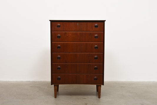 1950s teak chest of drawers