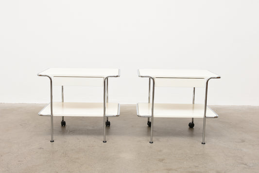 Pair of 1980s bedside tables