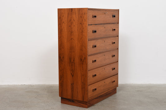 1970s rosewood chest of drawers