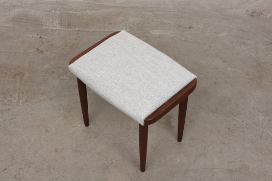 1960s teak foot stool