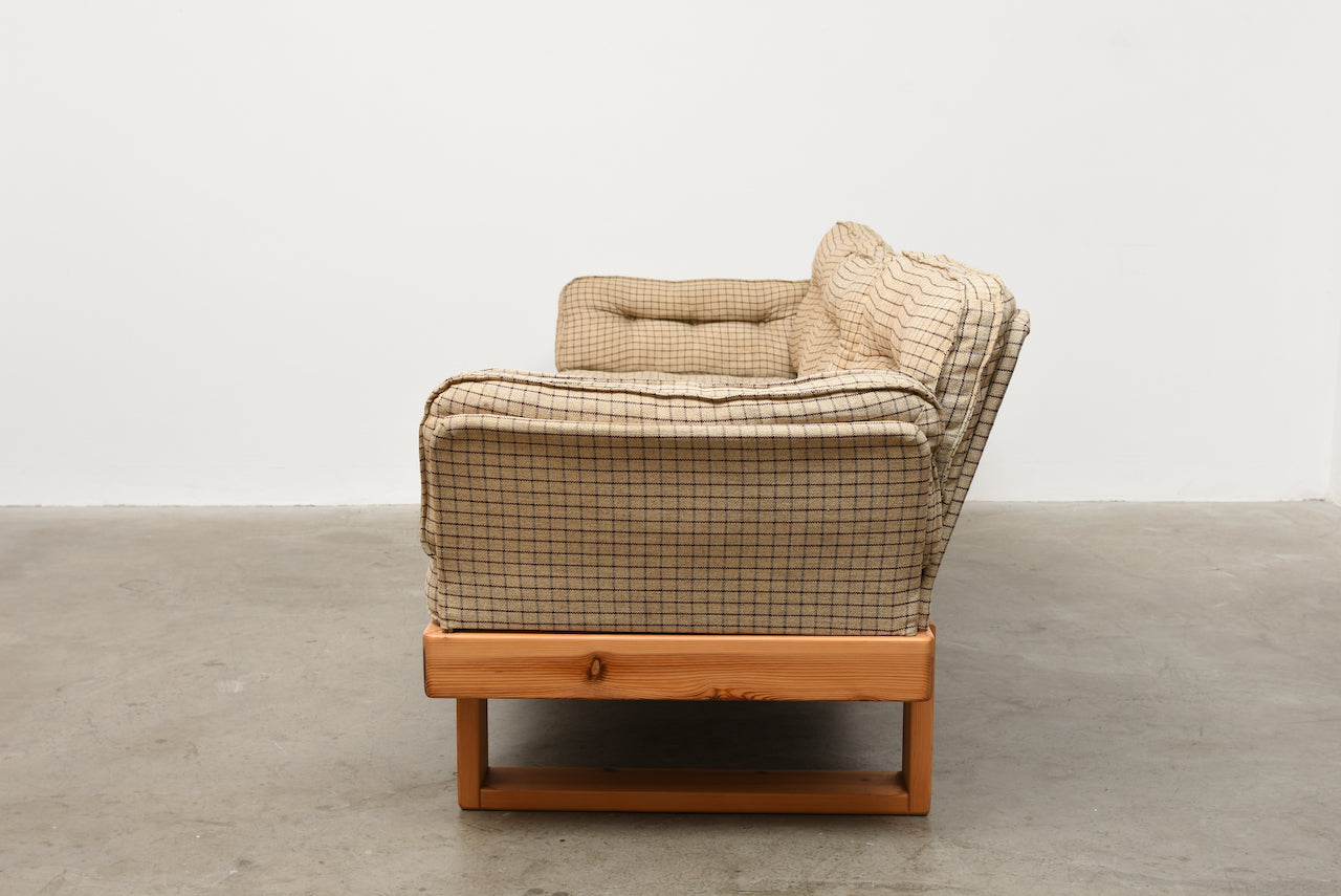 1970s Swedish pine sofa