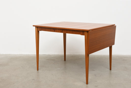 1960s teak dining table with drop leaf