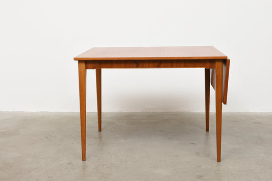 1960s teak dining table with drop leaf
