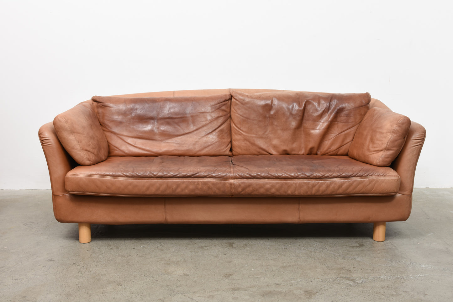 1980s leather sofa by Dux