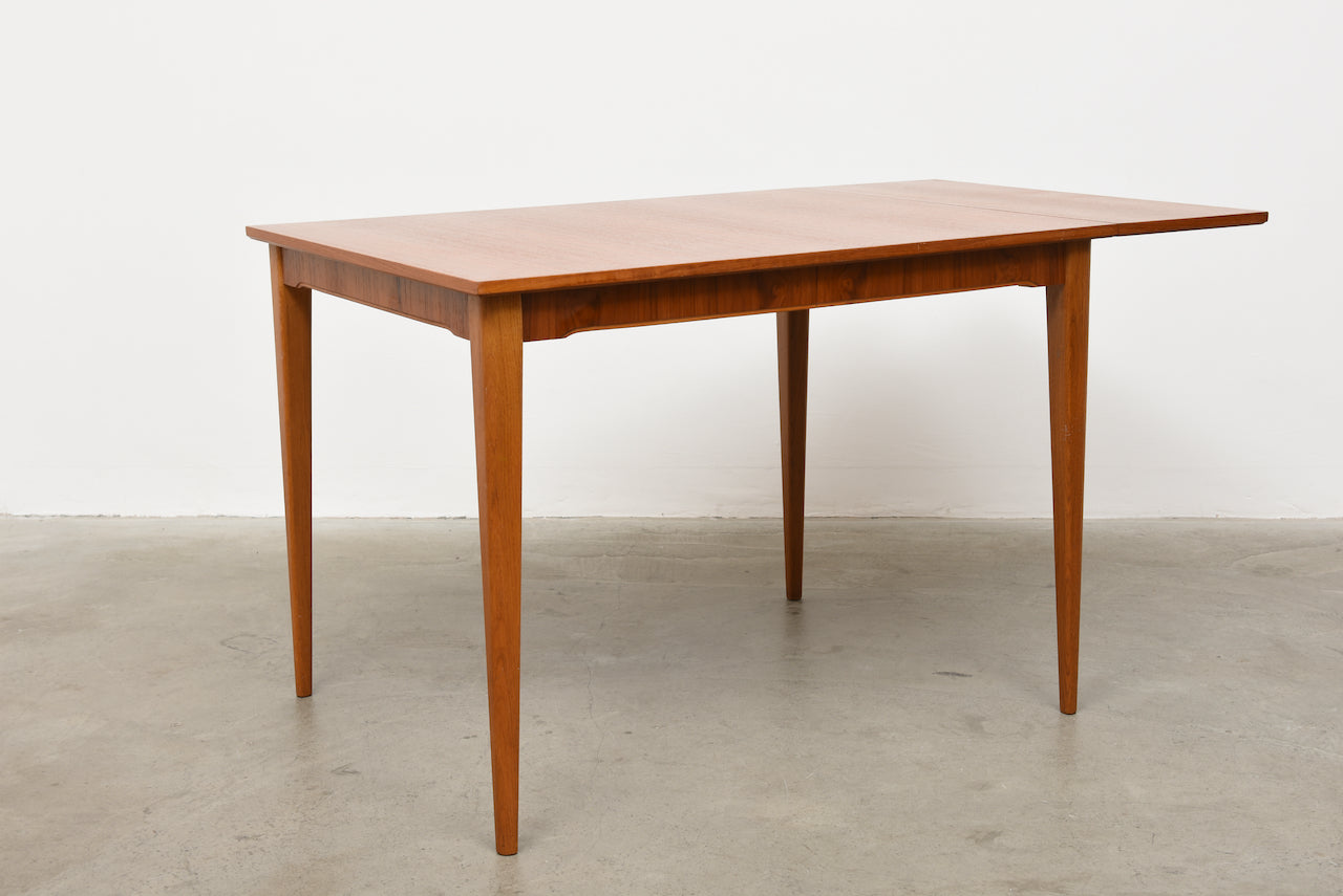 1960s teak dining table with drop leaf