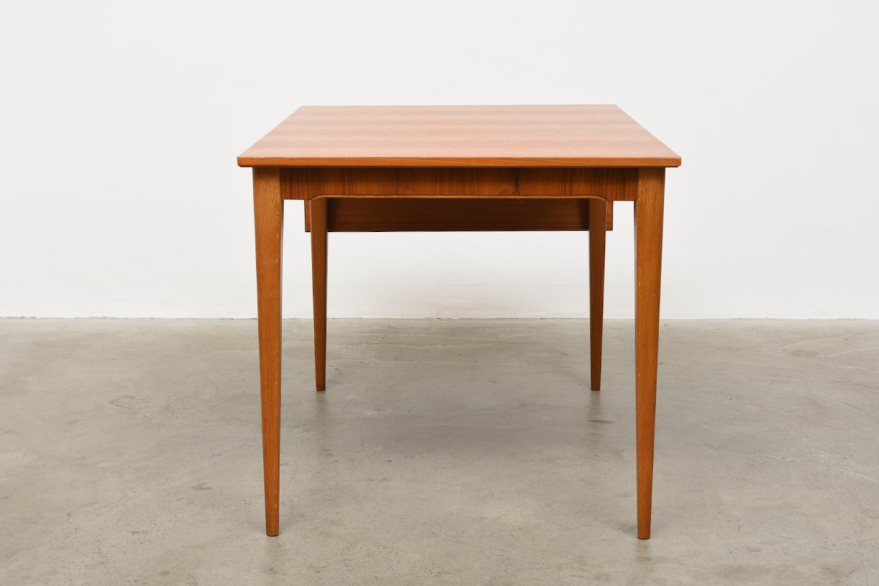 1960s teak dining table with drop leaf