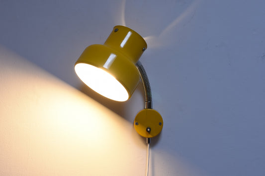 Vintage Bumling wall lamp by Ateljé Lyktan - Yellow
