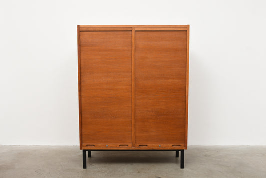 1960s oak archive cabinet