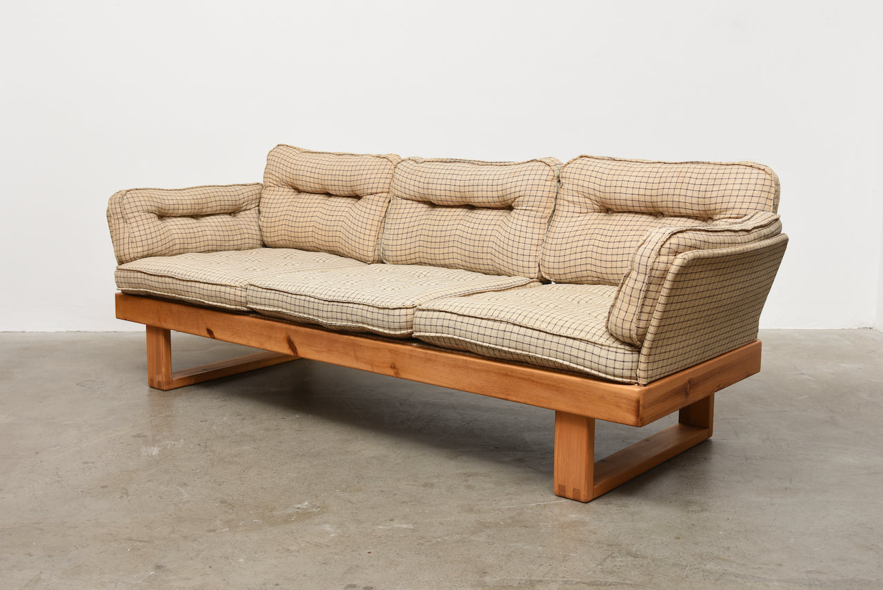 1970s Swedish pine sofa