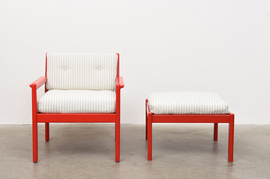 'London' lounger + foot stool by Karin Möbring