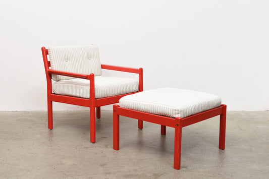'London' lounger + foot stool by Karin Möbring