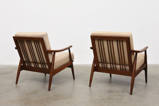 Two available: 1960s Danish lounge chairs