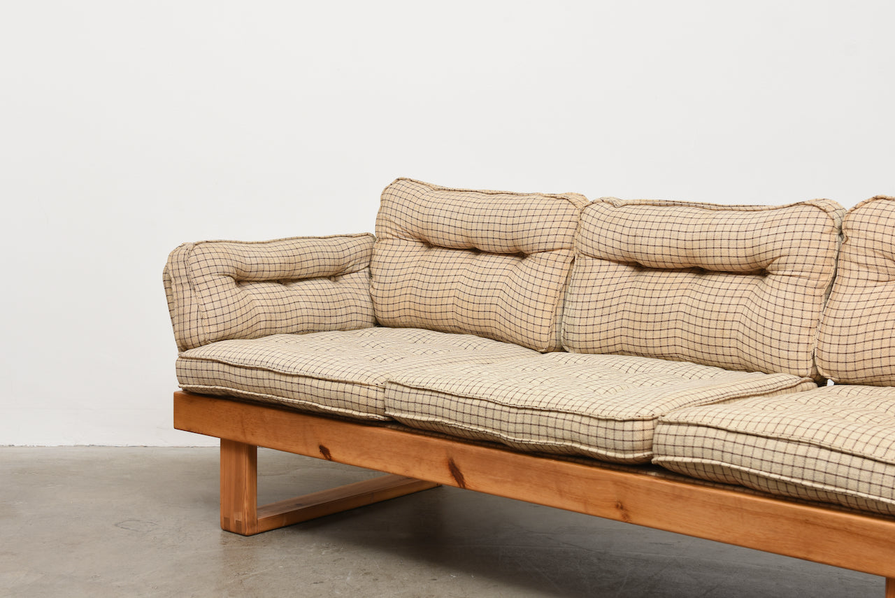 1970s Swedish pine sofa