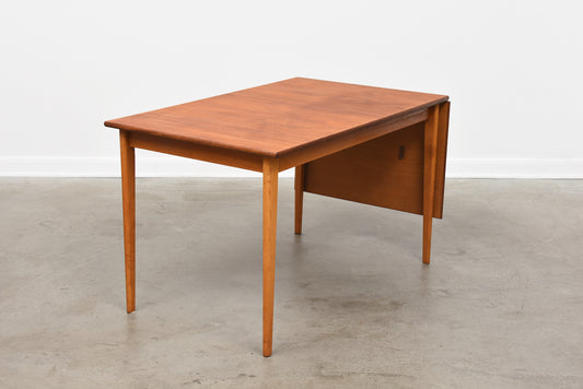 1960s Swedish drop leaf dining table