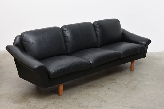 1960s leather three seater