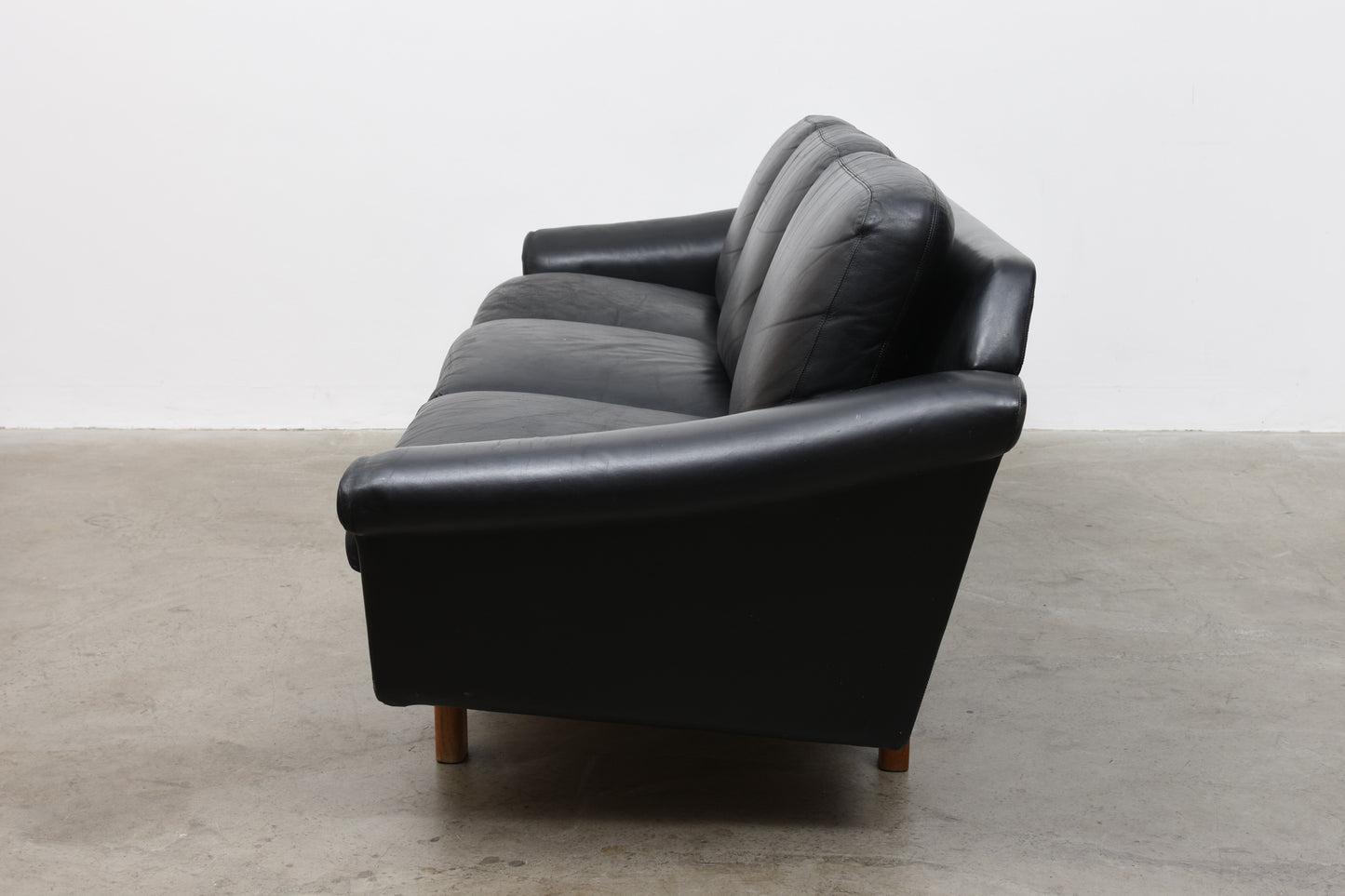 1960s leather three seater