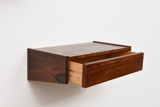 Pair of 1960s rosewood floating drawers